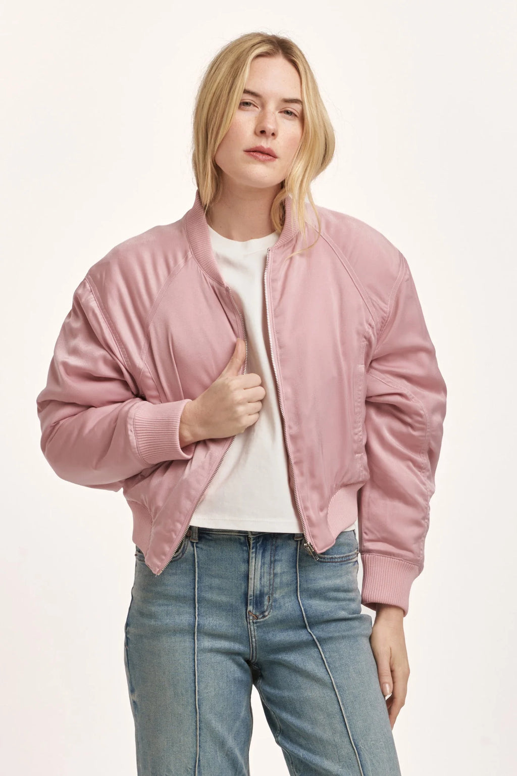 Samaria Long Sleeve Relaxed Fit Bomber Jacket