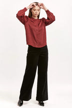Lilliana Plum Berry Blouse