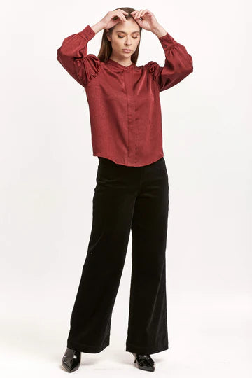 Lilliana Plum Berry Blouse