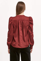 Lilliana Plum Berry Blouse