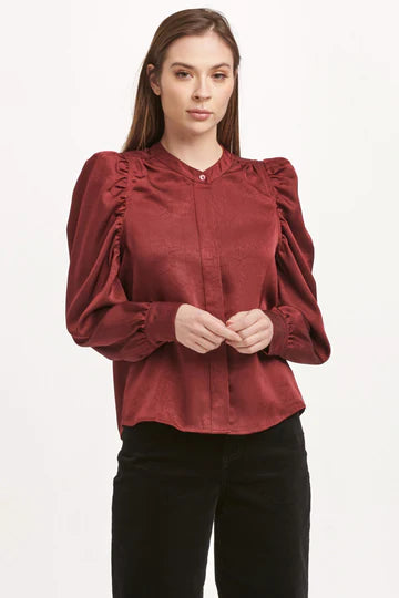 Lilliana Plum Berry Blouse