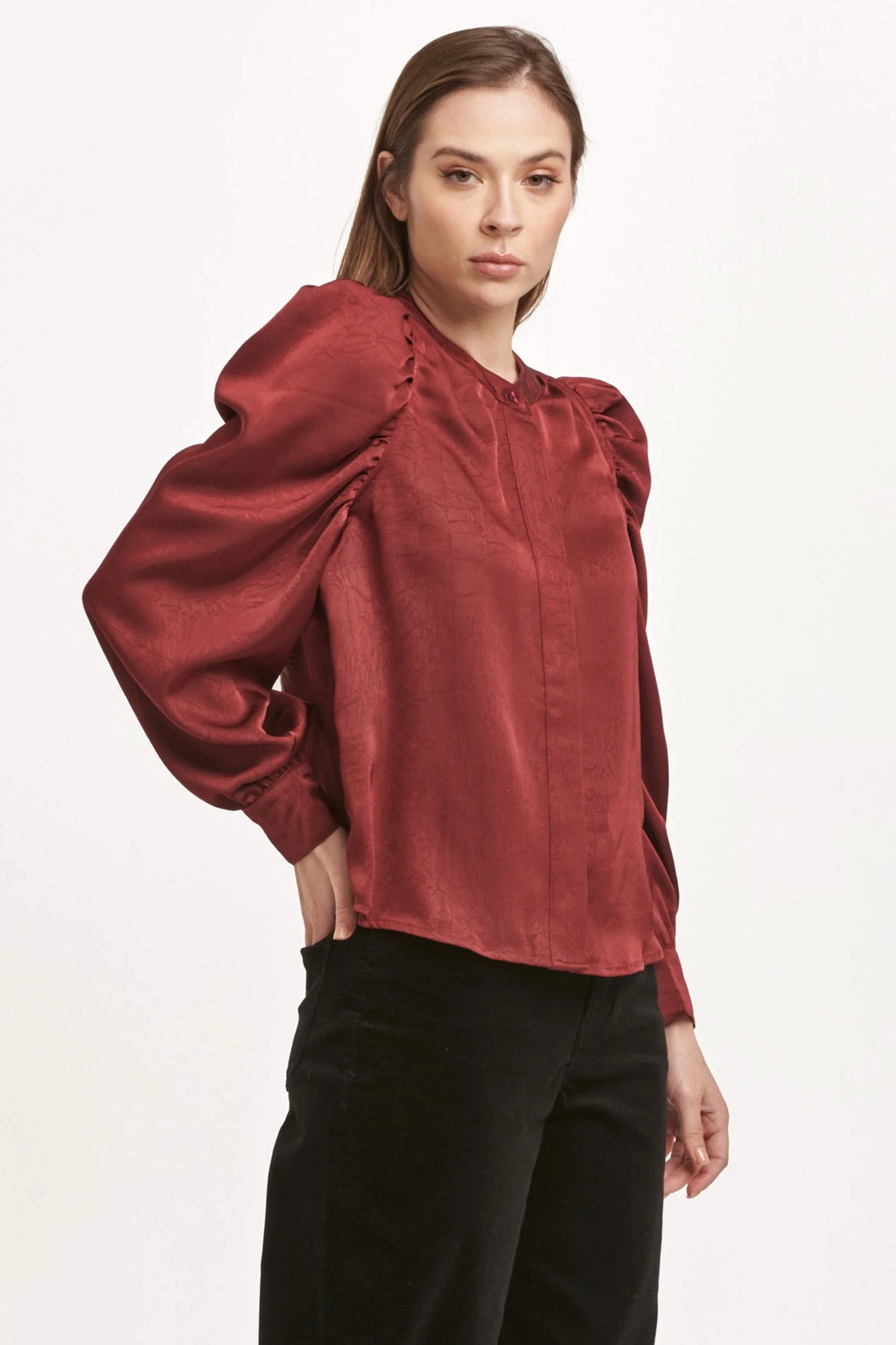 Lilliana Plum Berry Blouse
