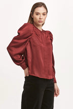 Lilliana Plum Berry Blouse