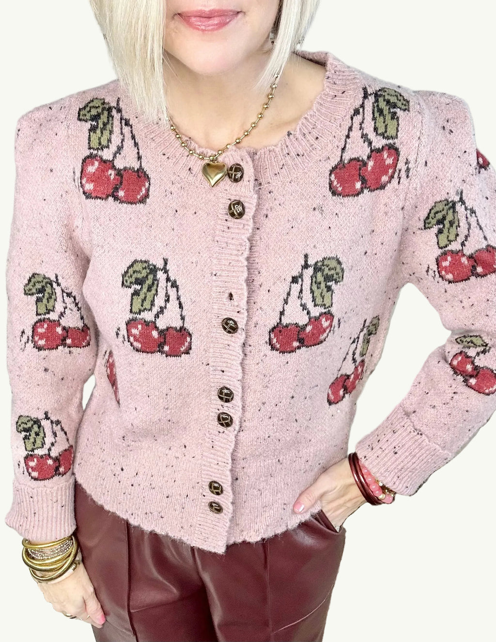 Top it with a Cherry Cardi