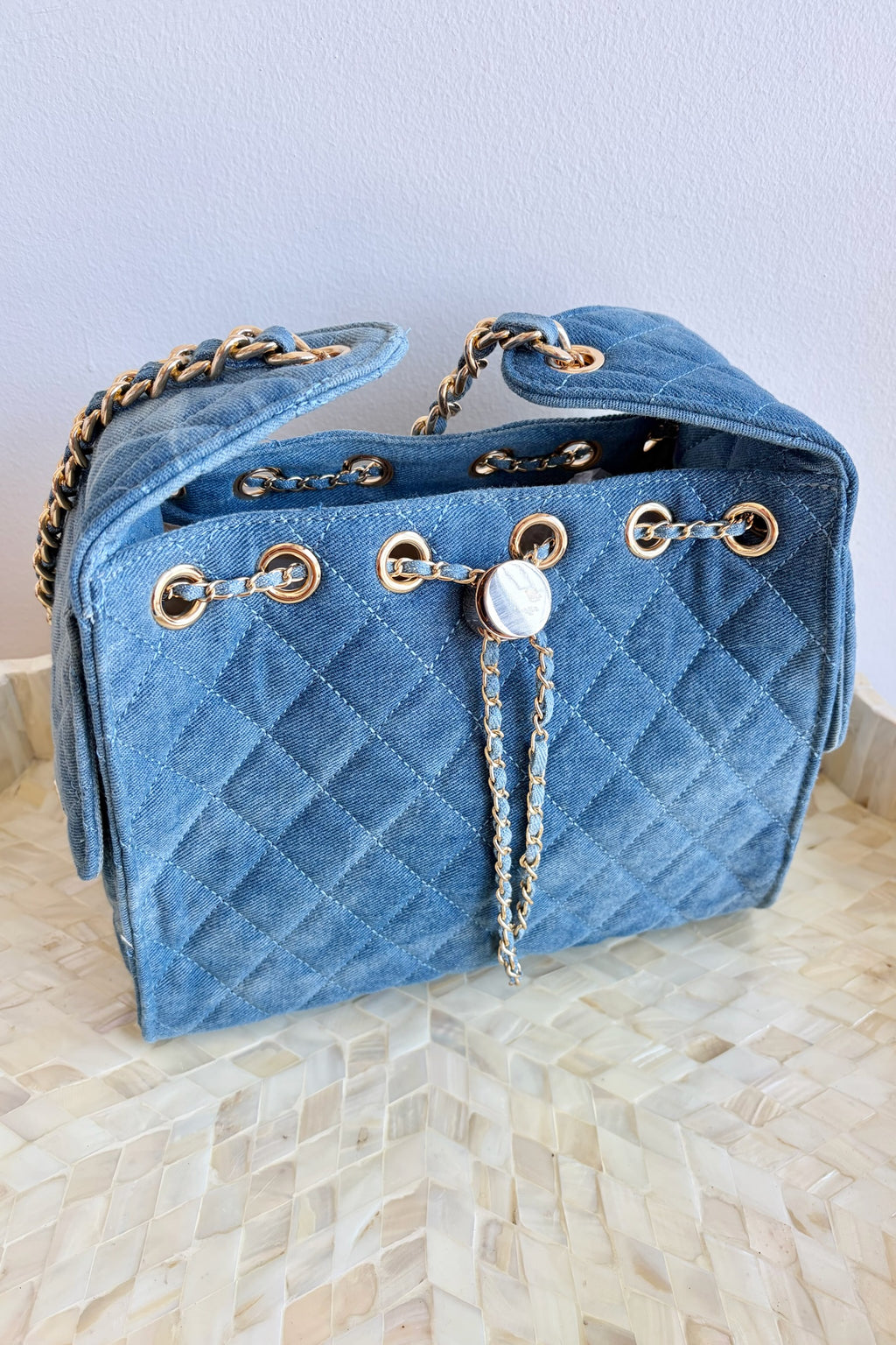 The Runway Denim Handbag
