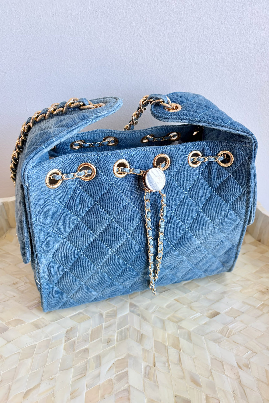 The Runway Denim Handbag