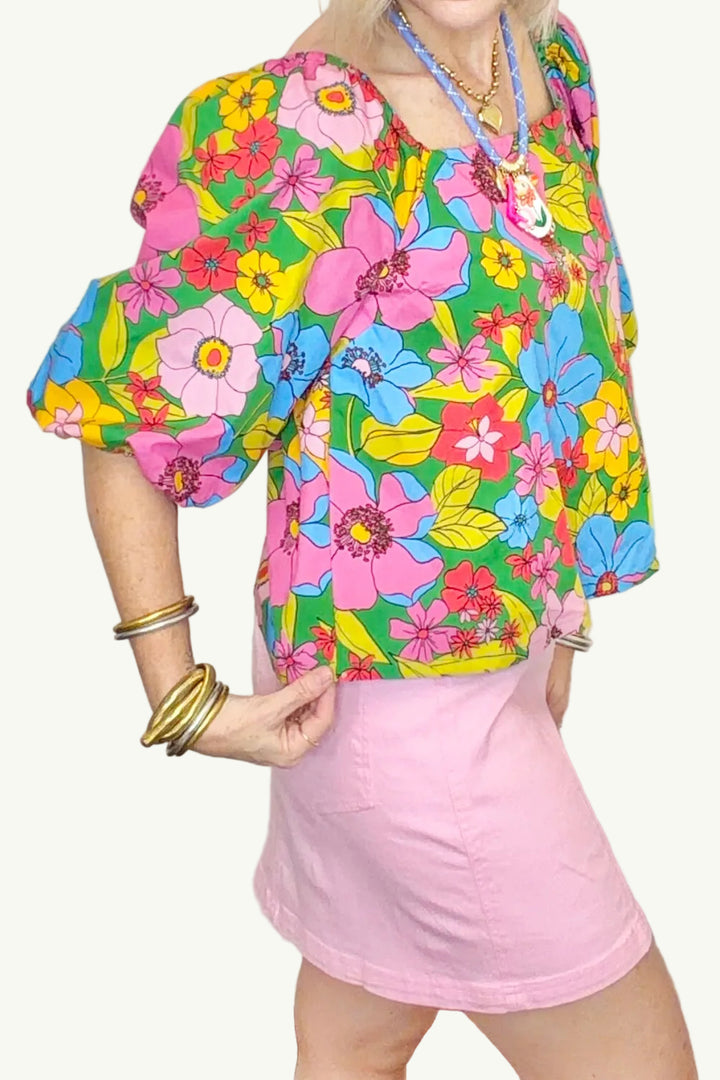 Bloomerang Tie Back Top