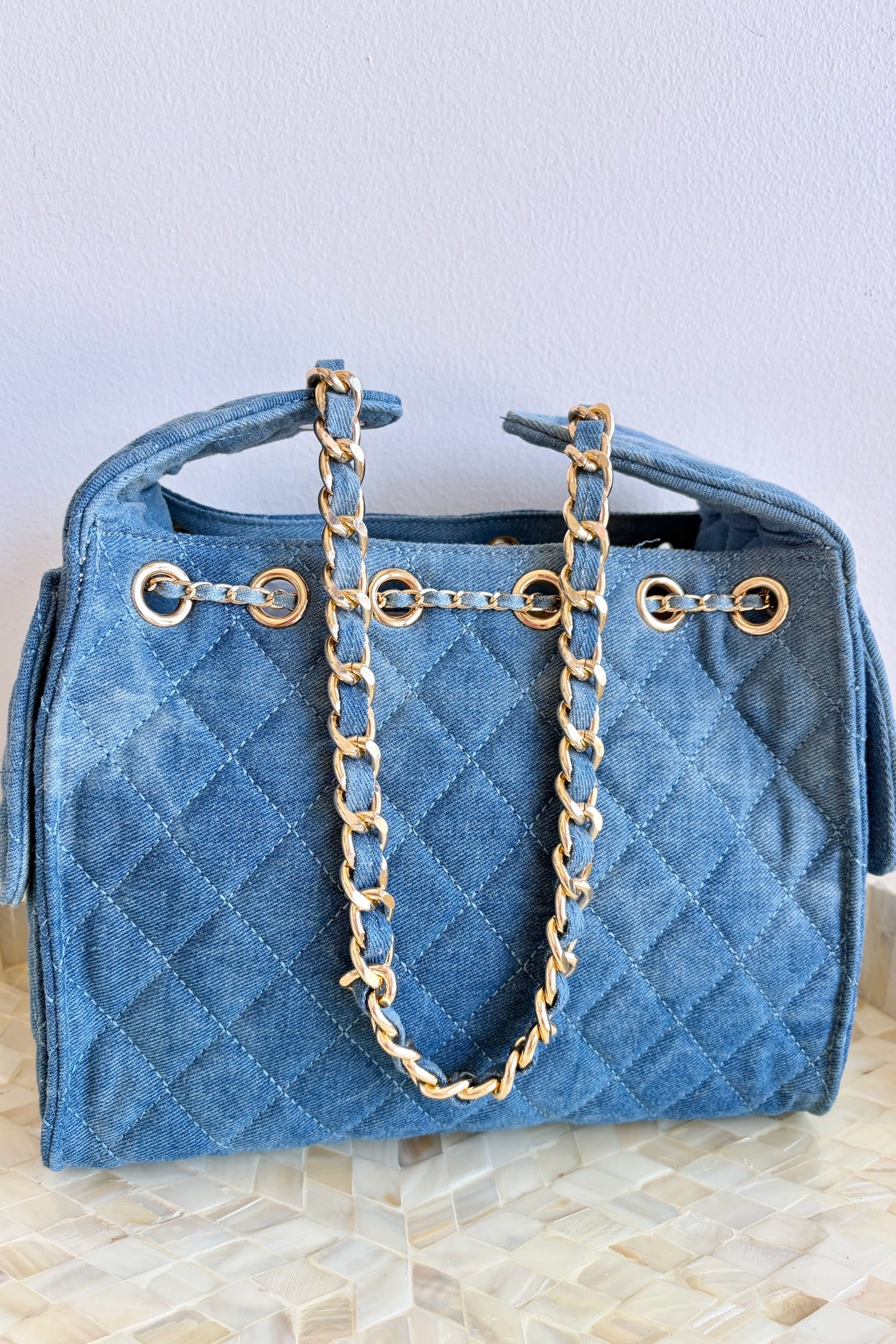 The Runway Denim Handbag