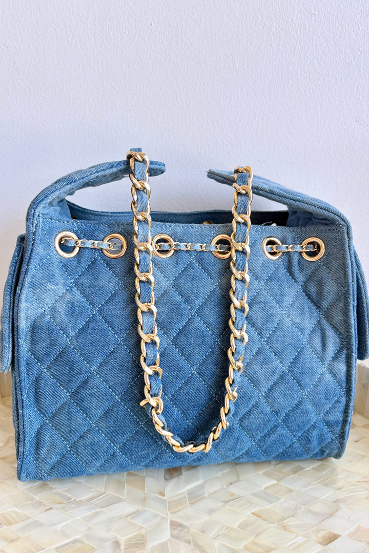 The Runway Denim Handbag