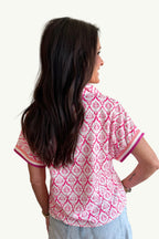 Pink Paradise Zip Top