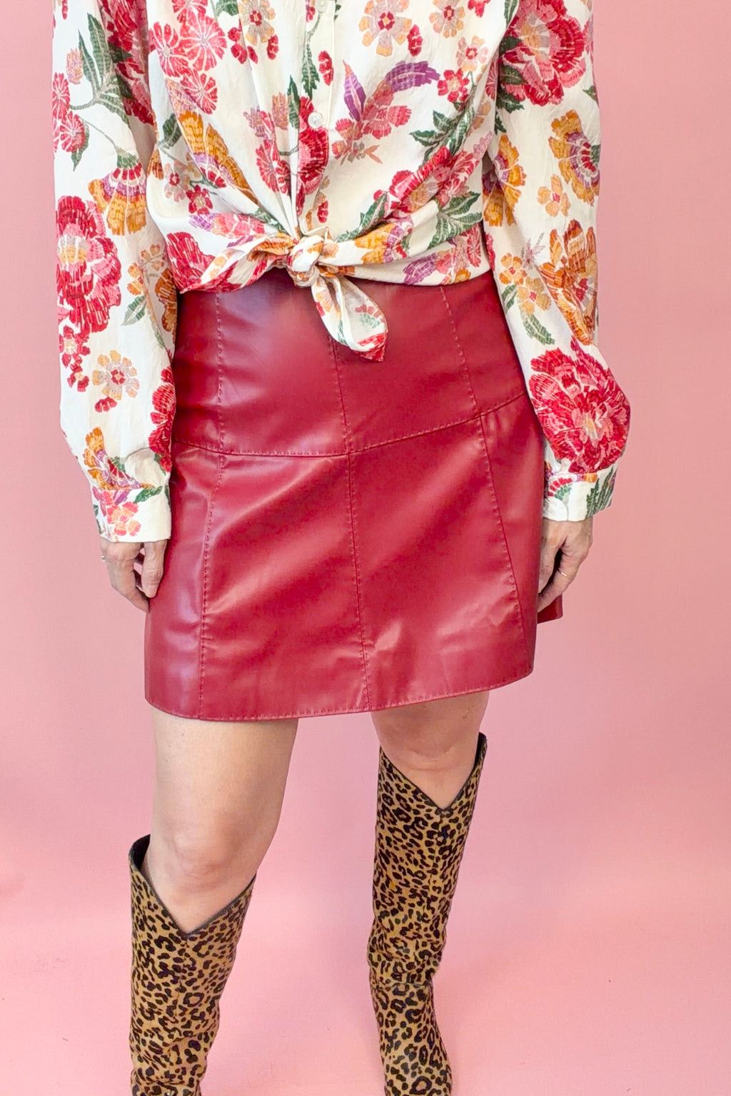 Stitched Ruby Skirt