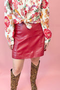 Stitched Ruby Skirt