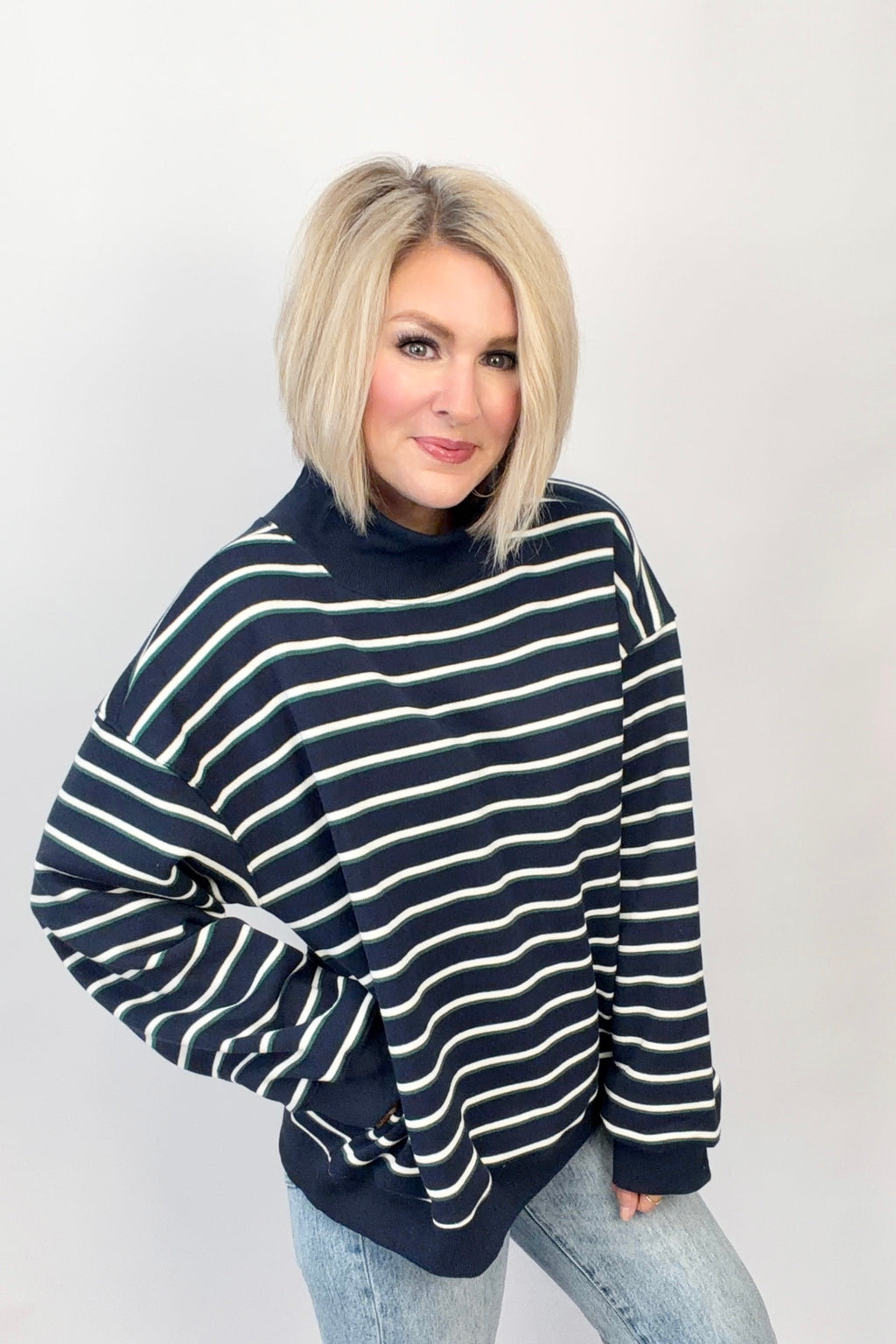 Chalet Stripe Sweatshirt