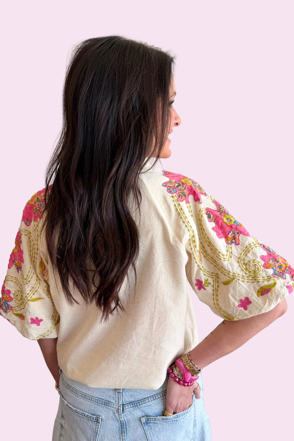 Posey Lane Embroidered Top