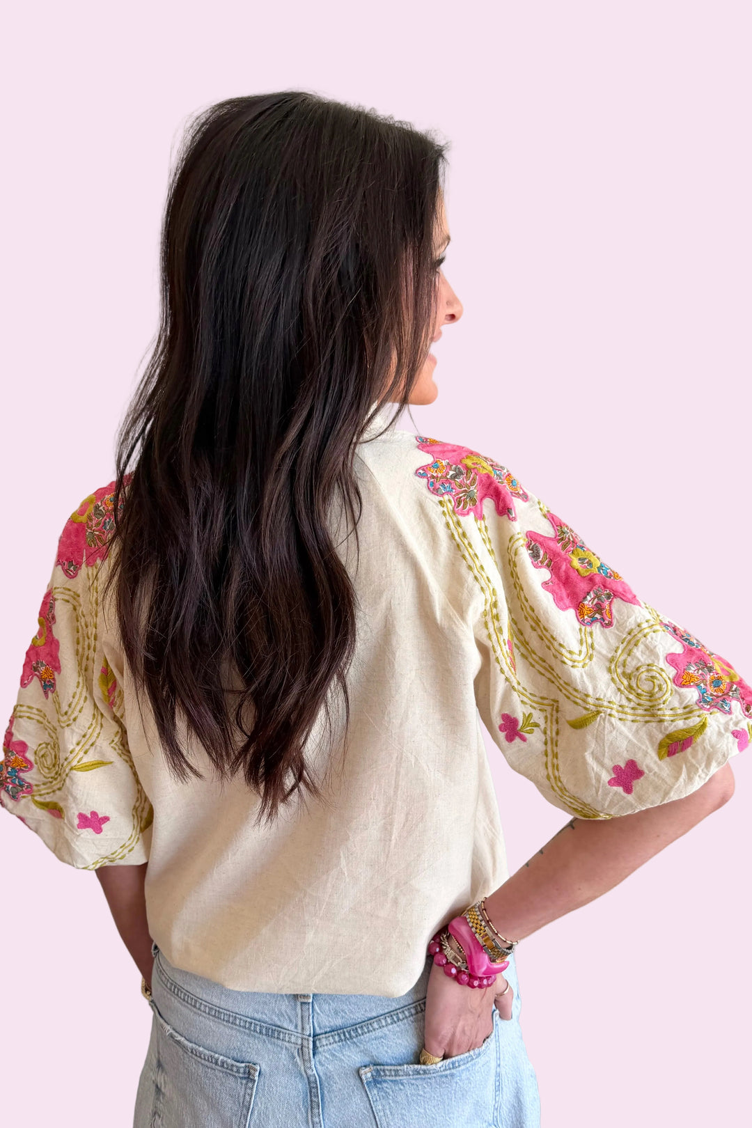 Posey Lane Embroidered Top