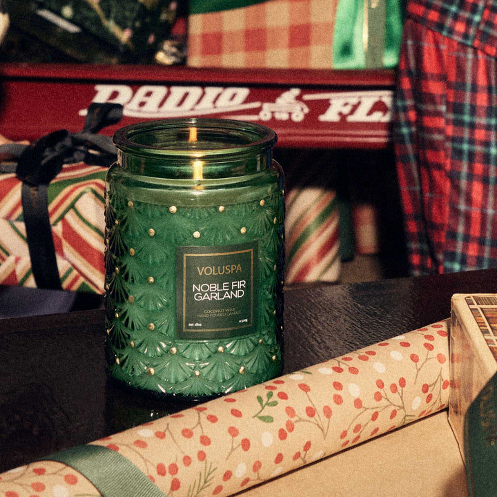Voluspa Holiday Candle- NOBLE FIR GARLAND