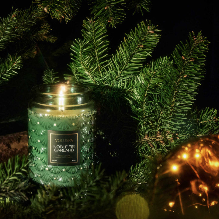 Voluspa Holiday Candle- NOBLE FIR GARLAND