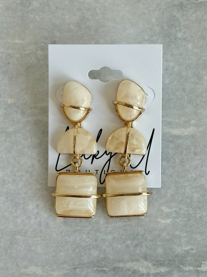 Duna Tiered Drop Earrings