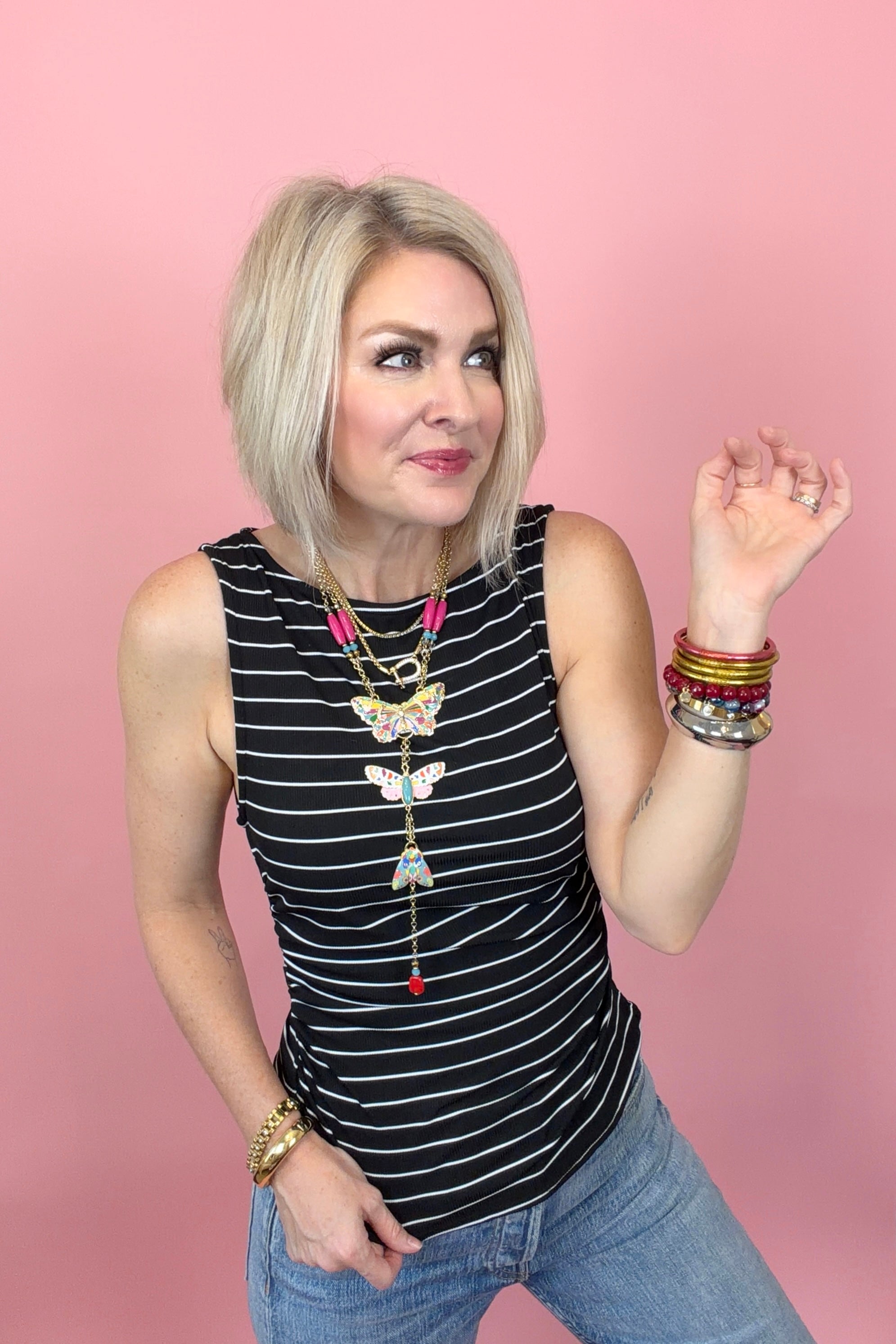 Tied & Striped Top