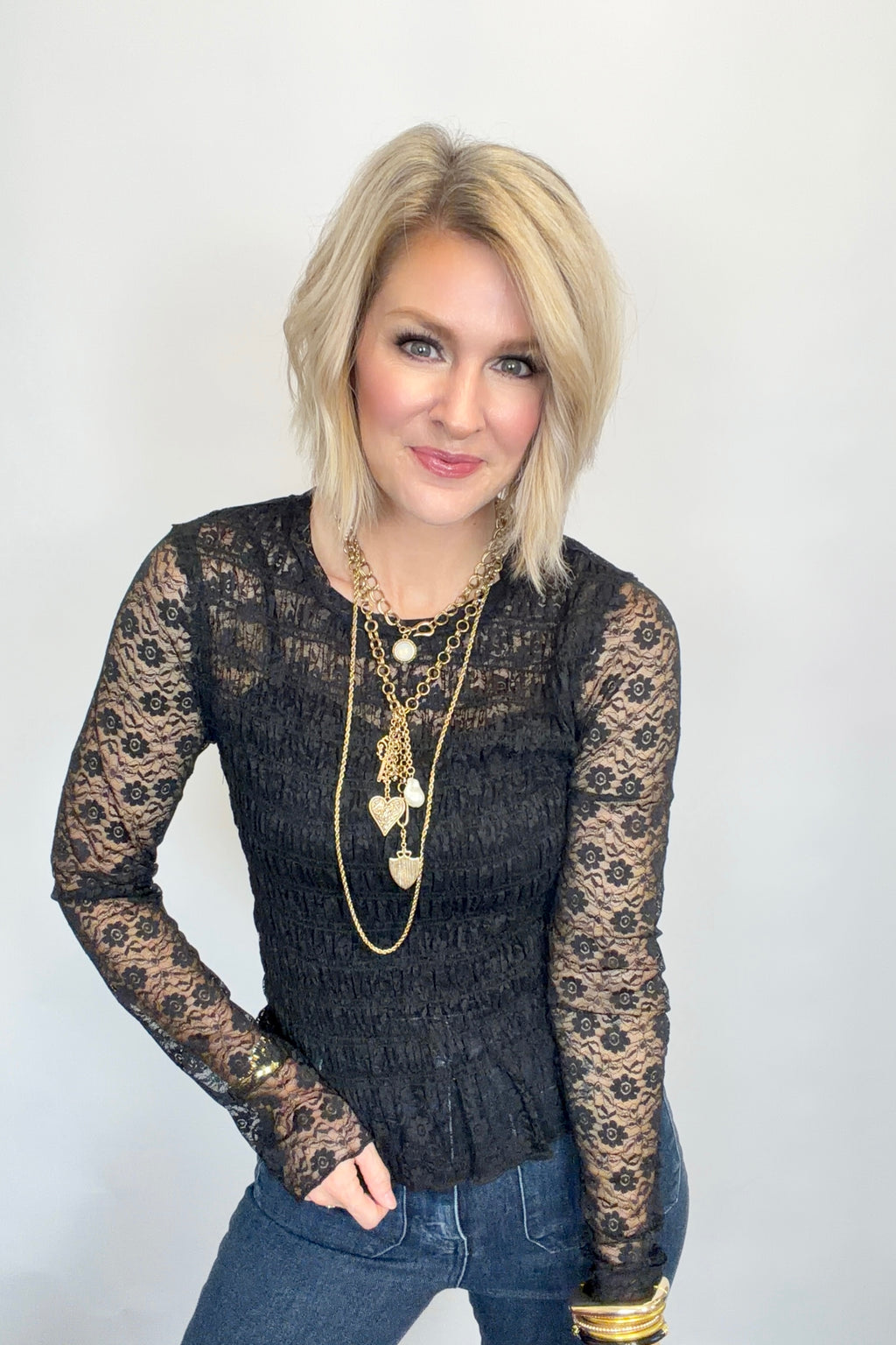 The Everly Lace Top
