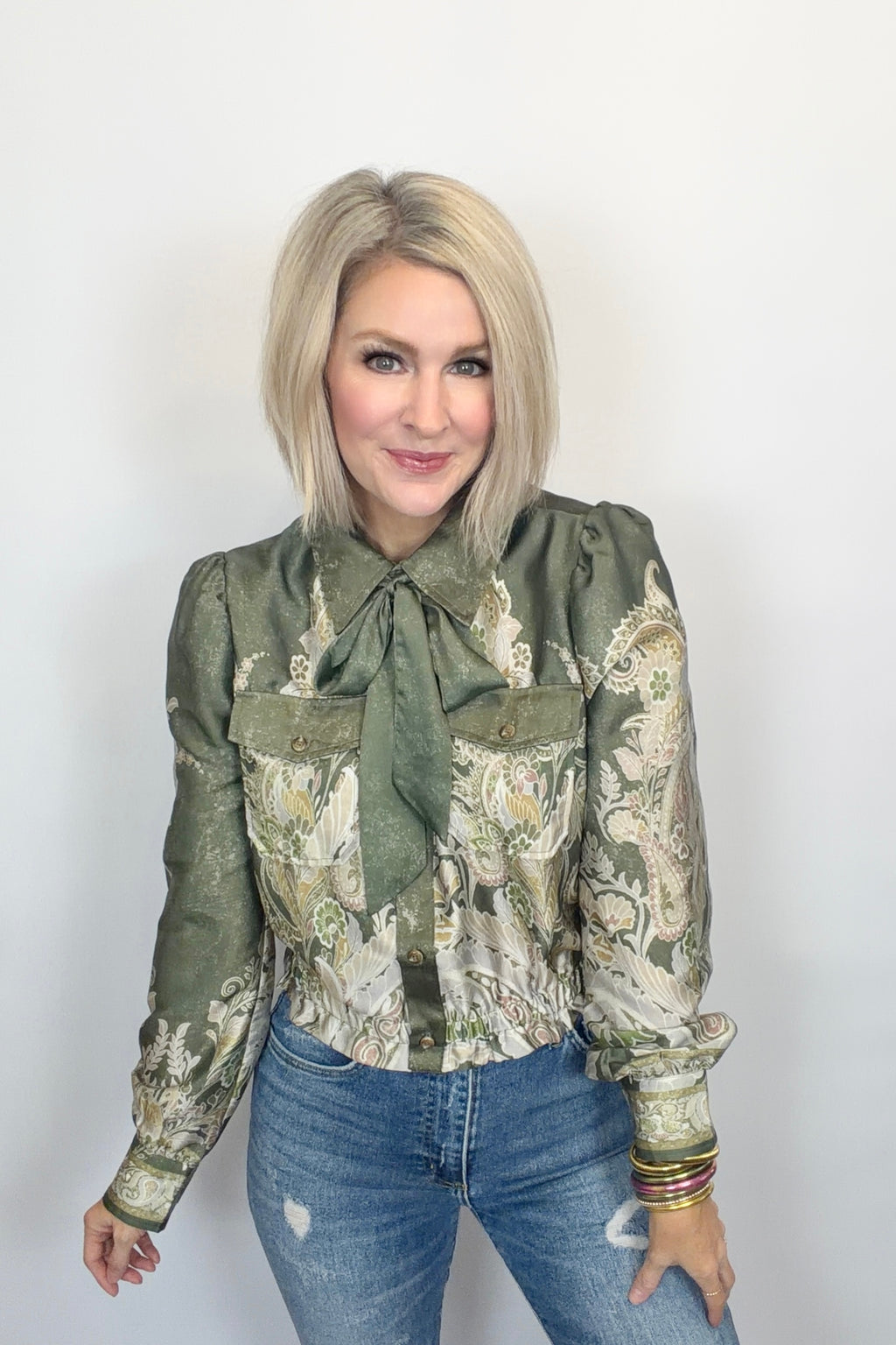 Gilded Paisley Blouse