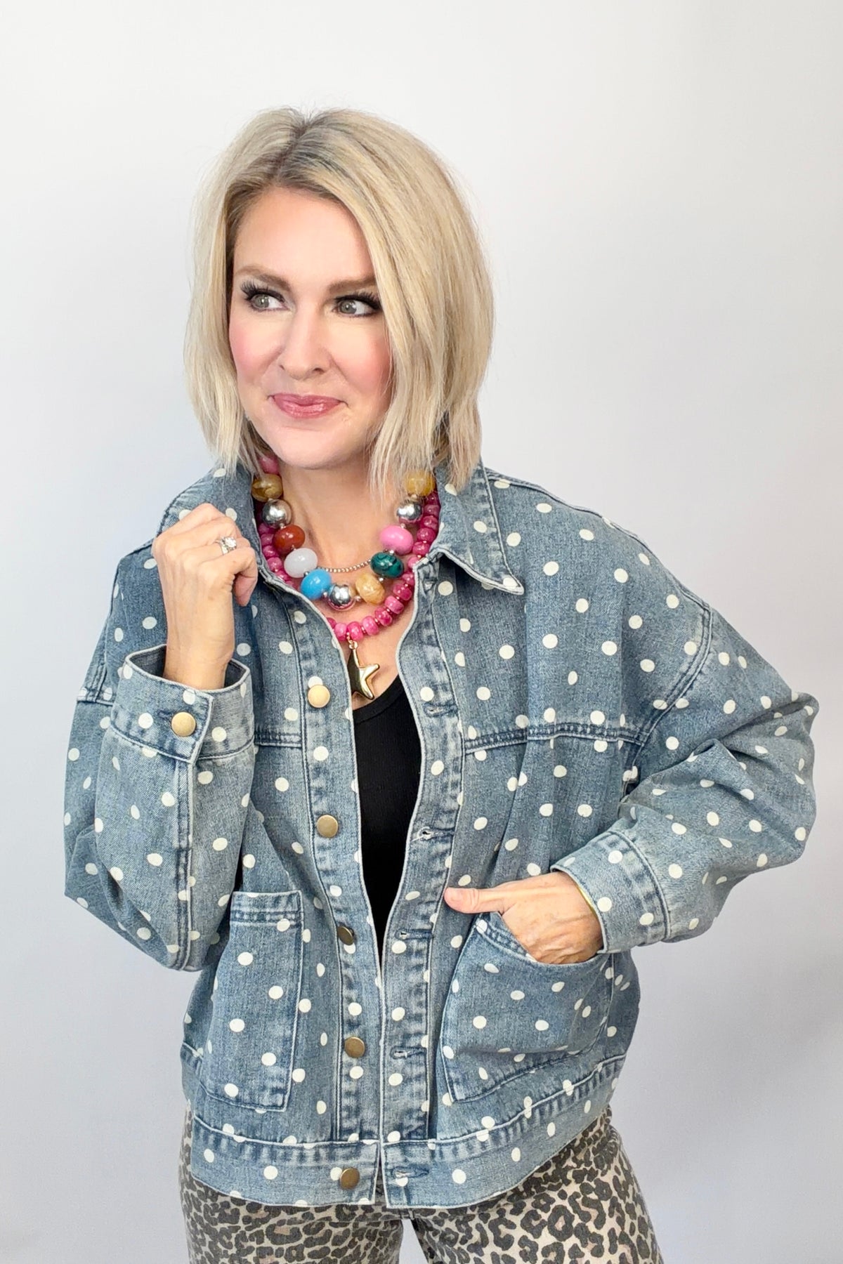 Dots & Denim Jacket
