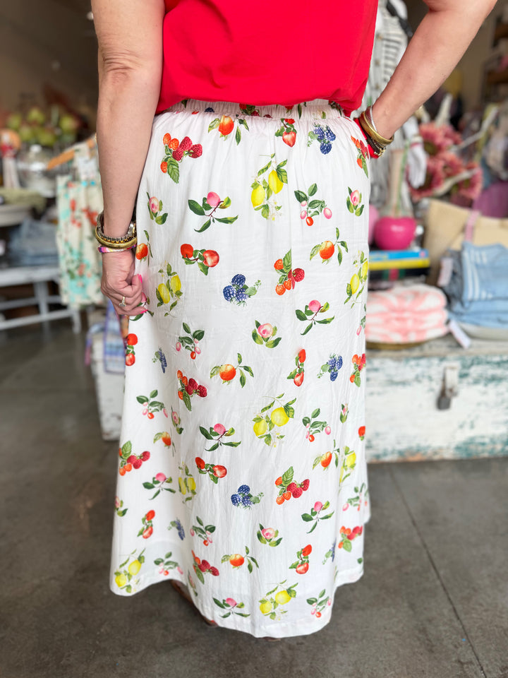 Picked Fresh Printed Midi Skirt