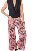 Pretty in Pink Floral Jeans