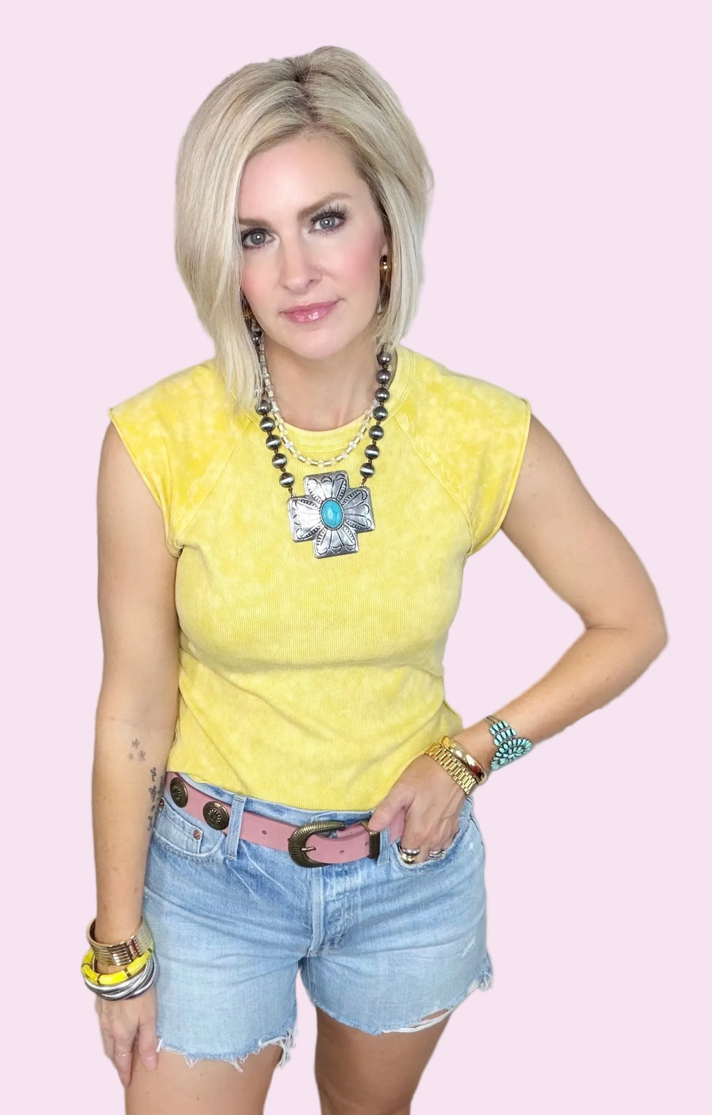 Ray of Sunshine Ribbed Tee