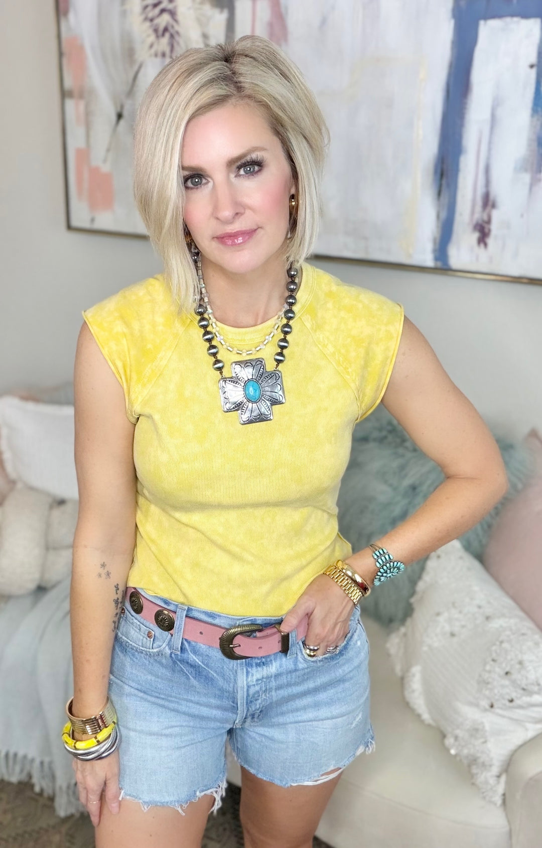 Ray of Sunshine Ribbed Tee