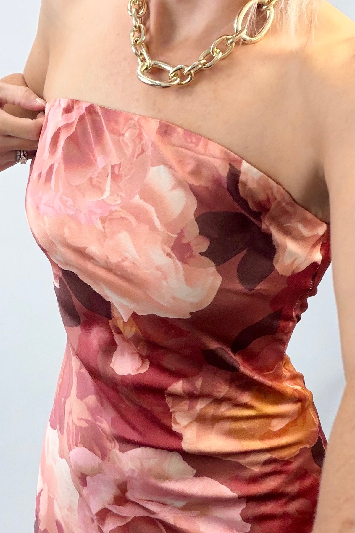 Autumn Blush Maxi Dress