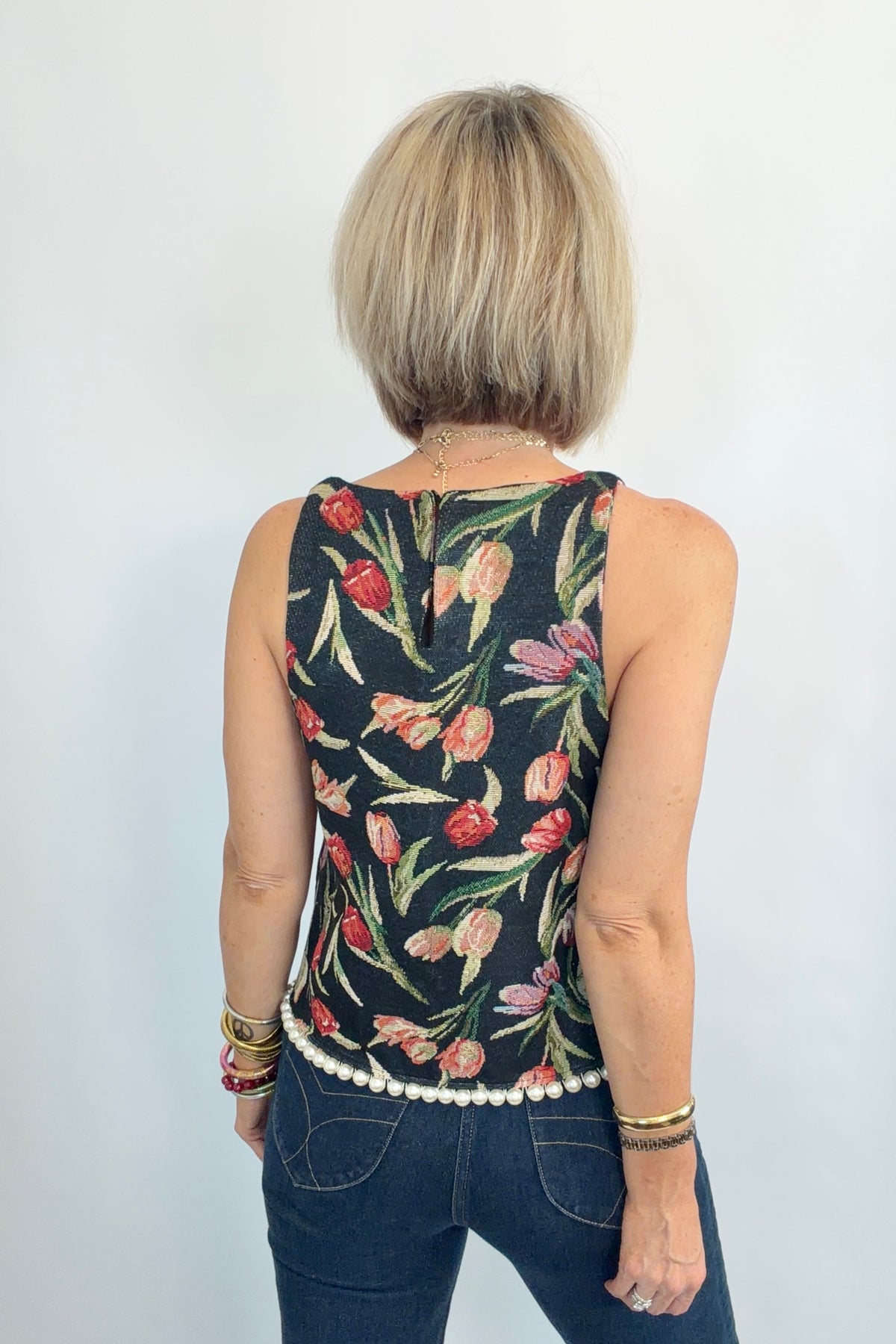 Pearl-Kissed Tulip Top