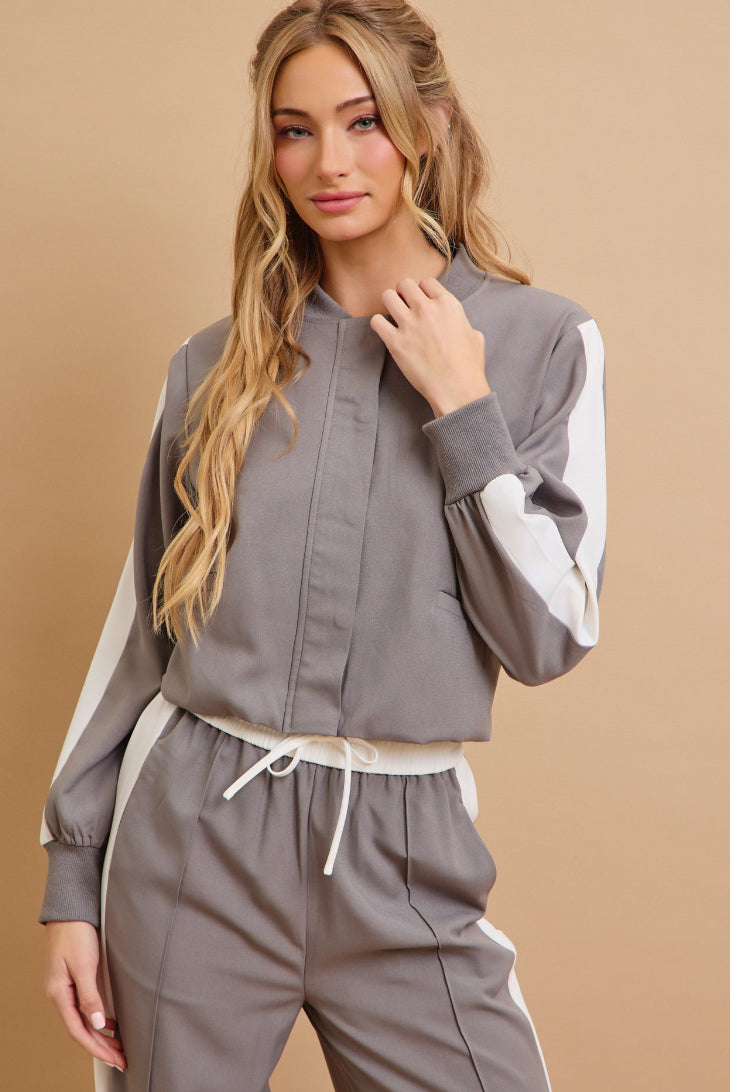 Clara Woven Jacket and Pants Set