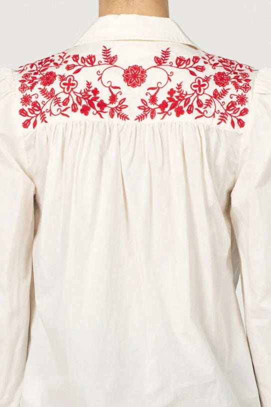 Nasrin Novelty Button Up