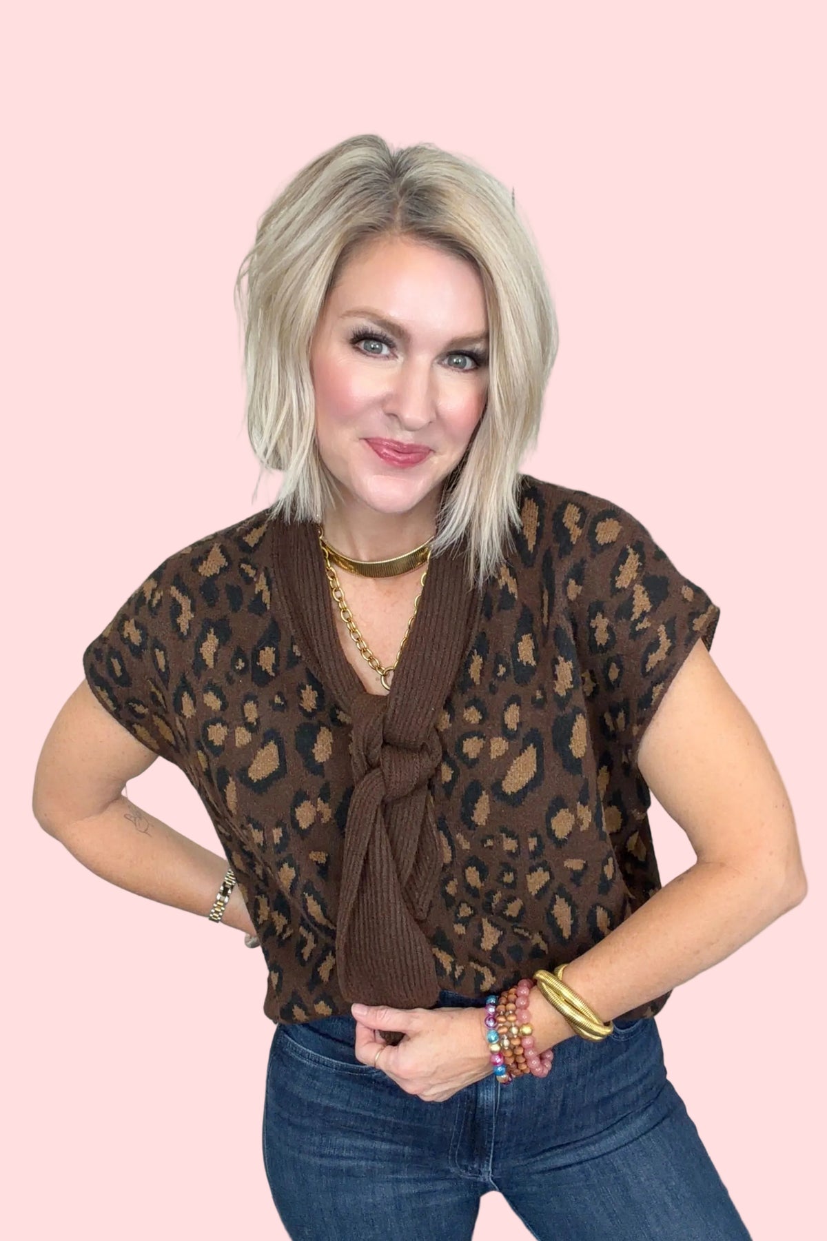 Knotted & Spotted Sweater