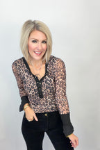 Sheer Perfection Leopard Top
