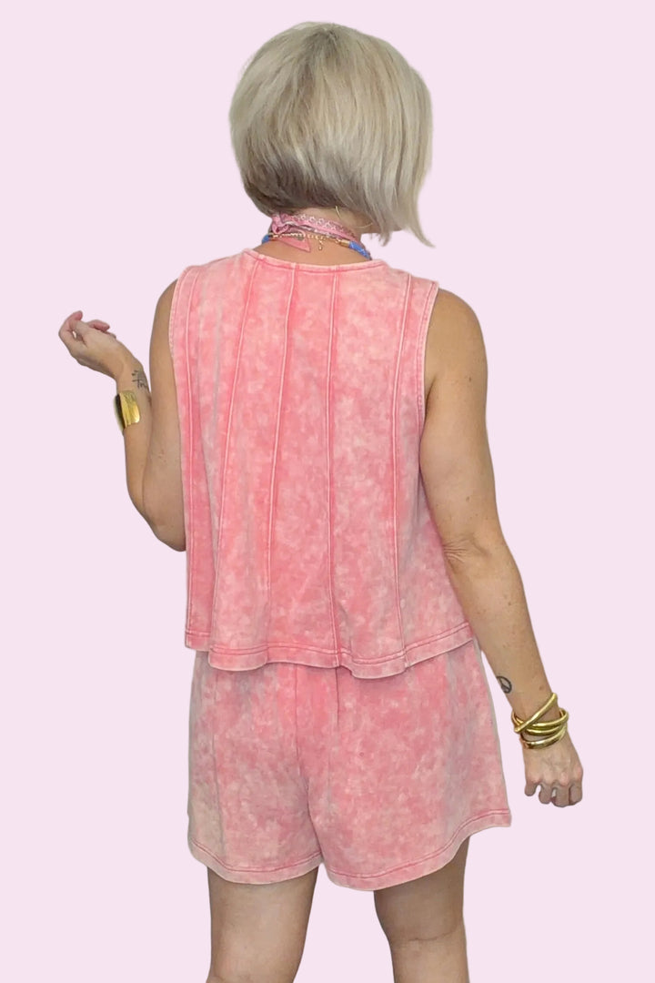 Wanderlust Washed Short Set