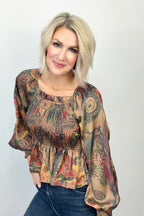 Fall Fairytale Peplum Top