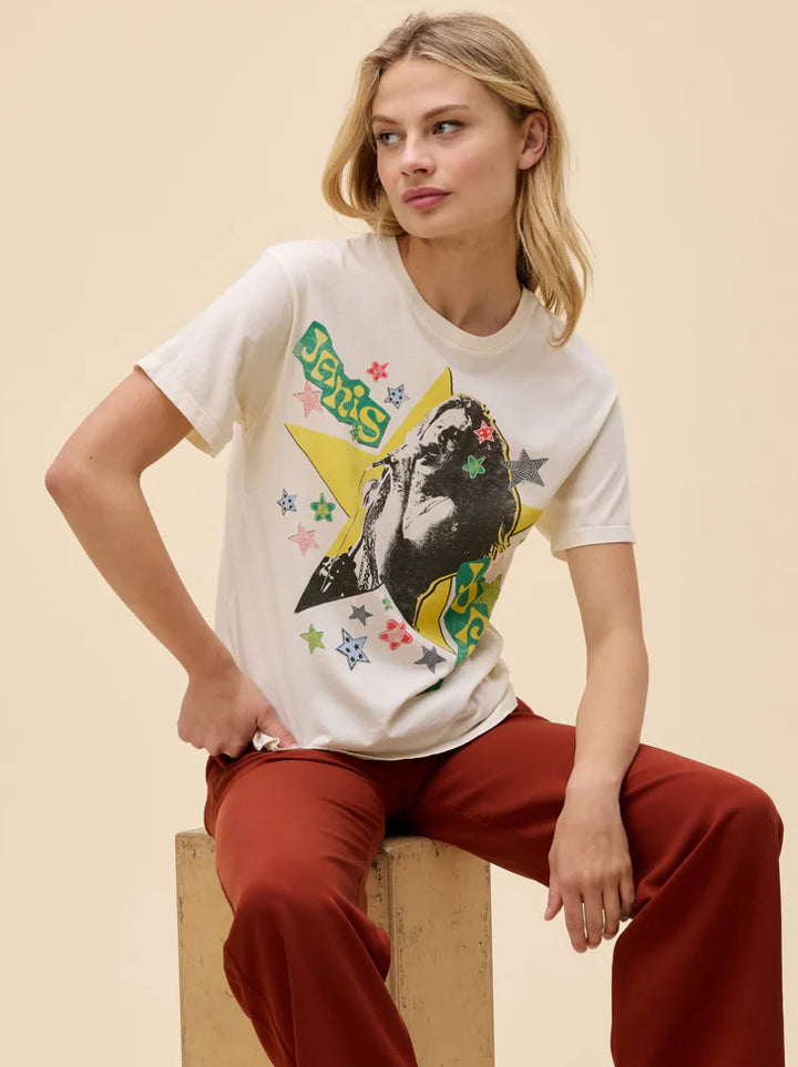 Janis Joplin Scrapbook Art Tee