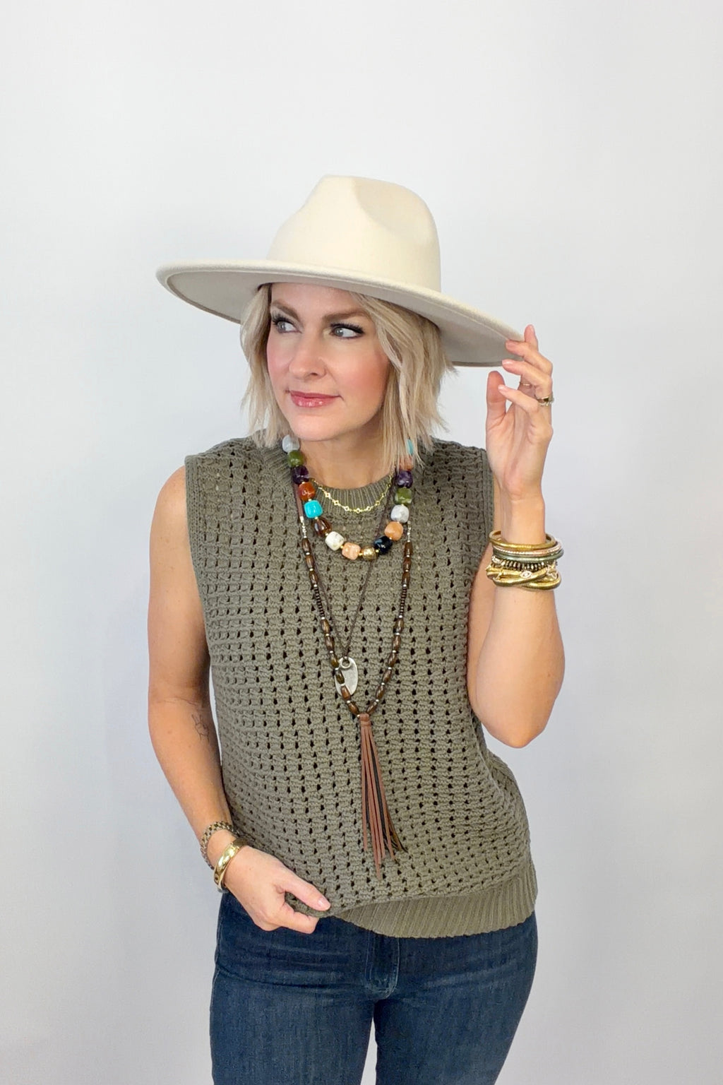 Olive Forever Knit Top