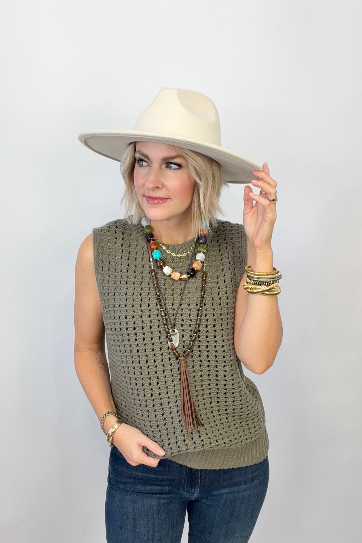 Olive Forever Knit Top