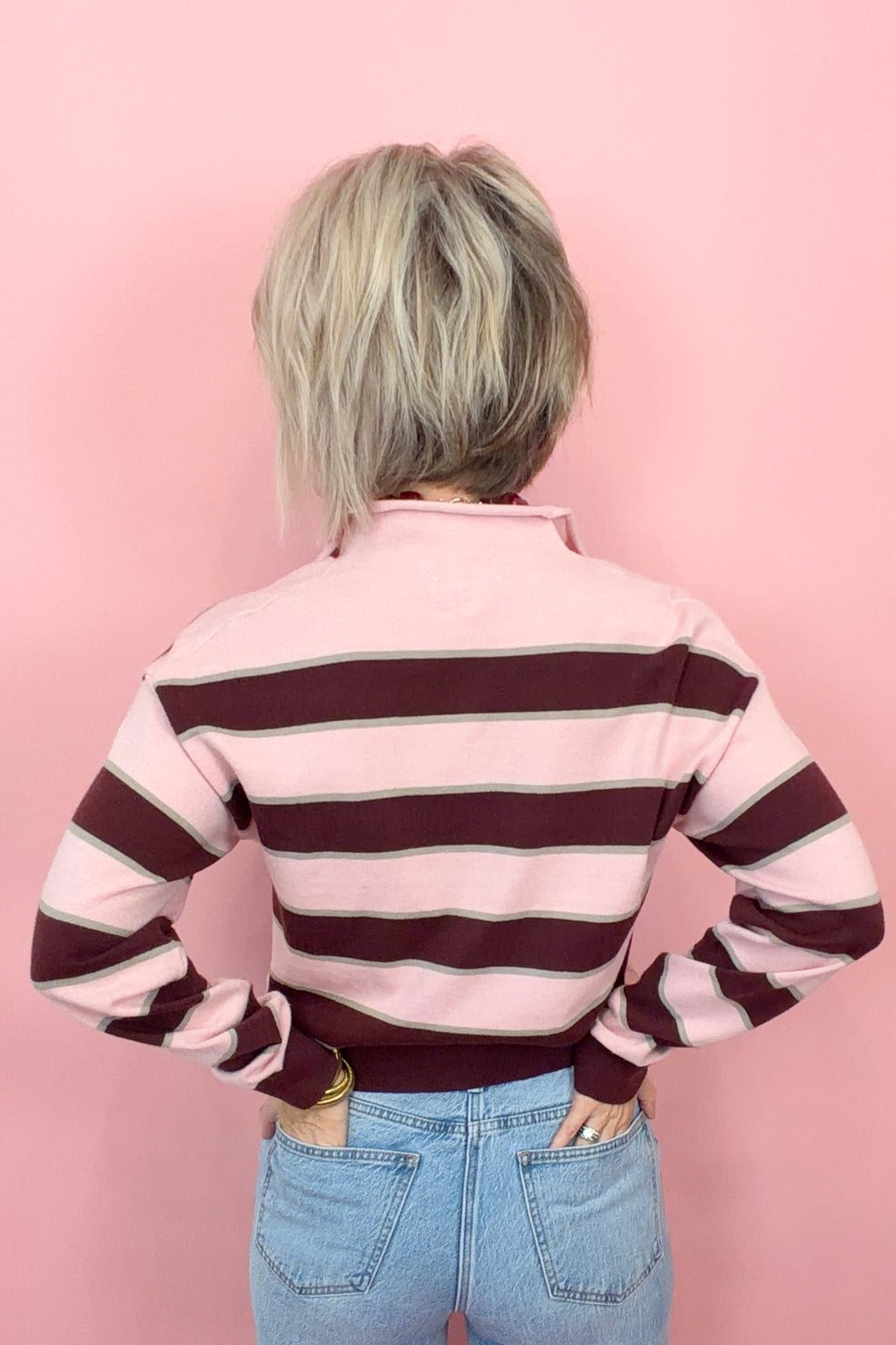 Two Way Stripe Cardigan