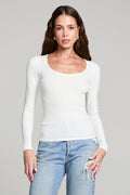 Scoop Long Sleeve Slim Tee
