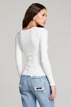 Scoop Long Sleeve Slim Tee