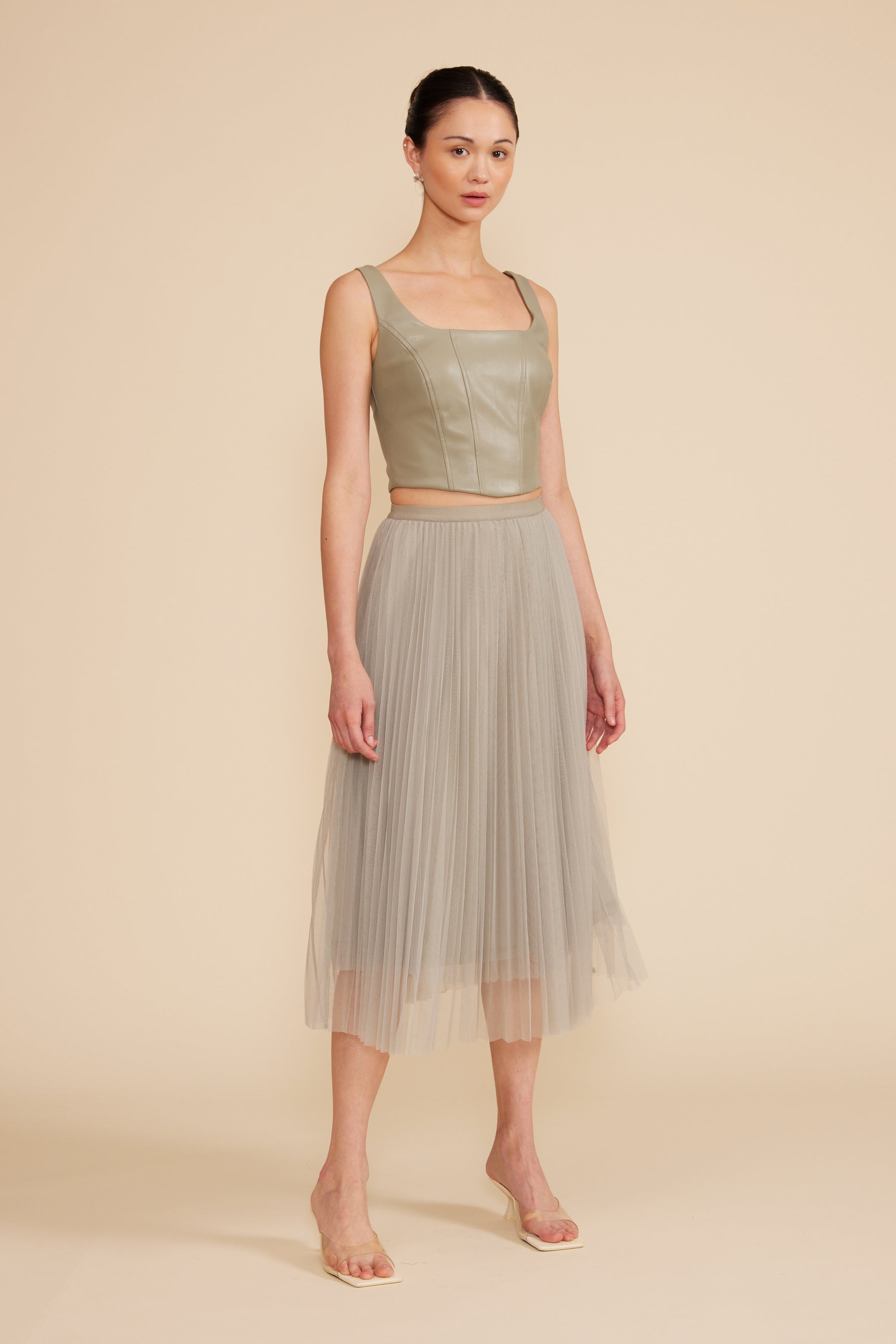 Val Crop Top- Sage
