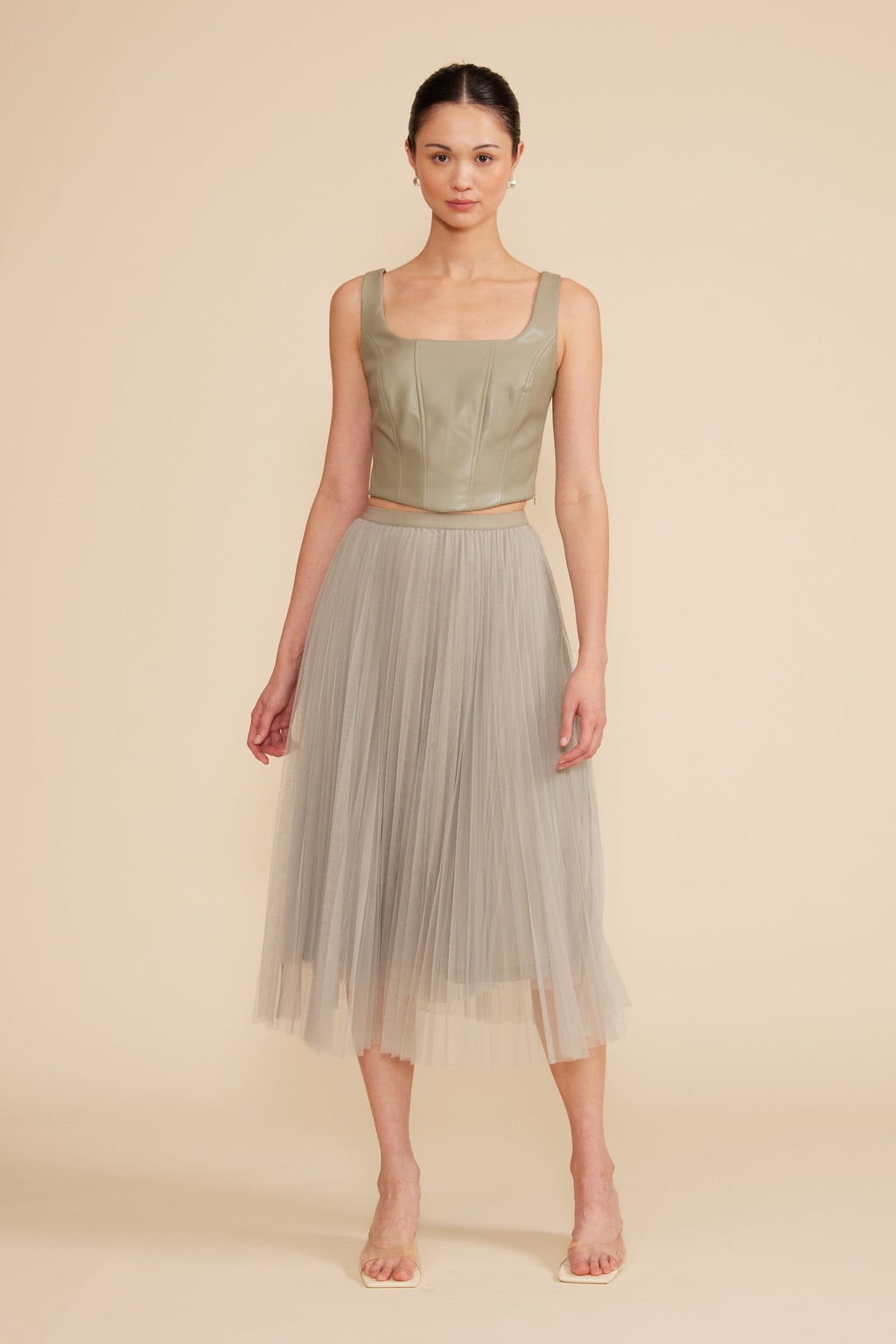 Val Crop Top- Sage