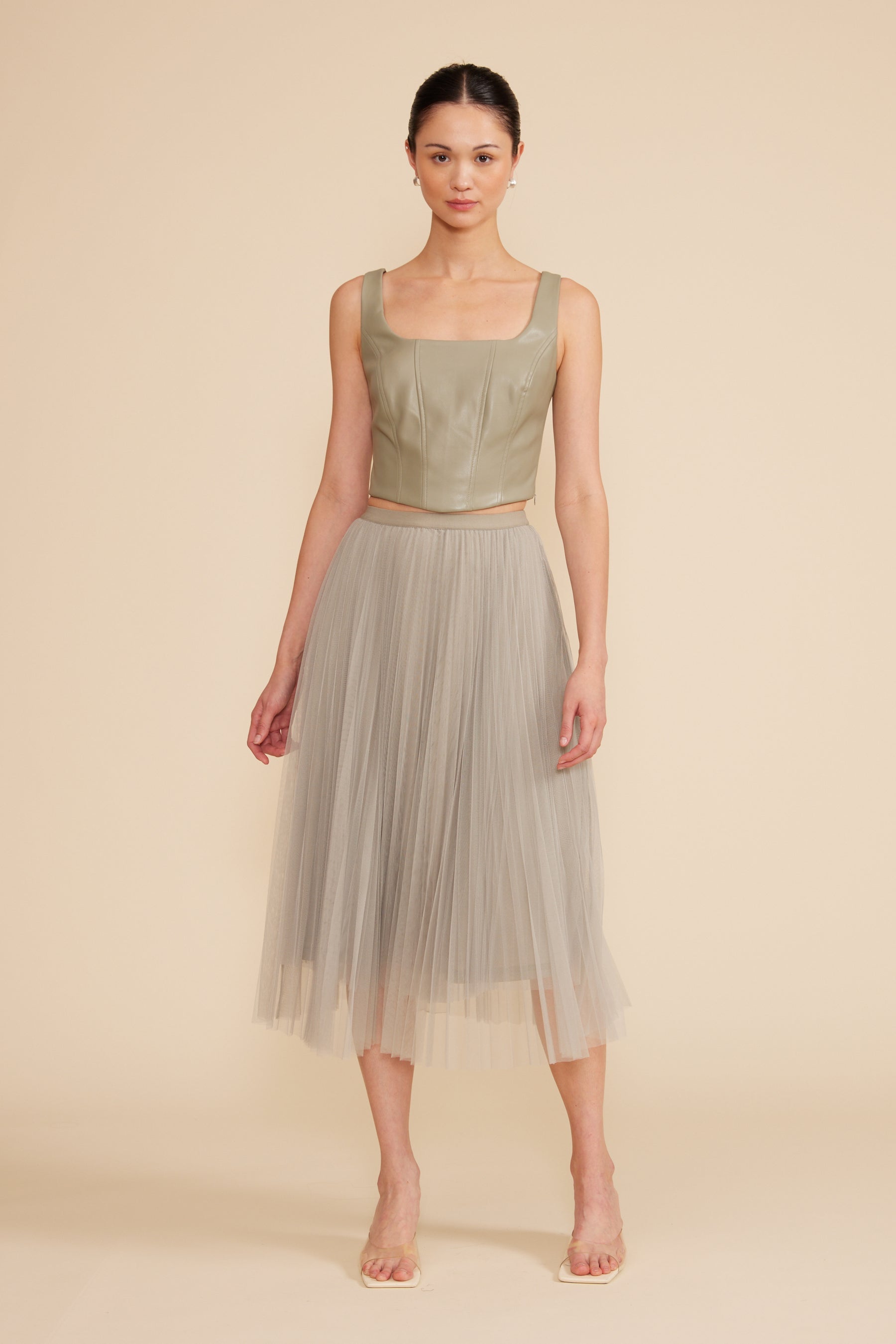Val Crop Top- Sage