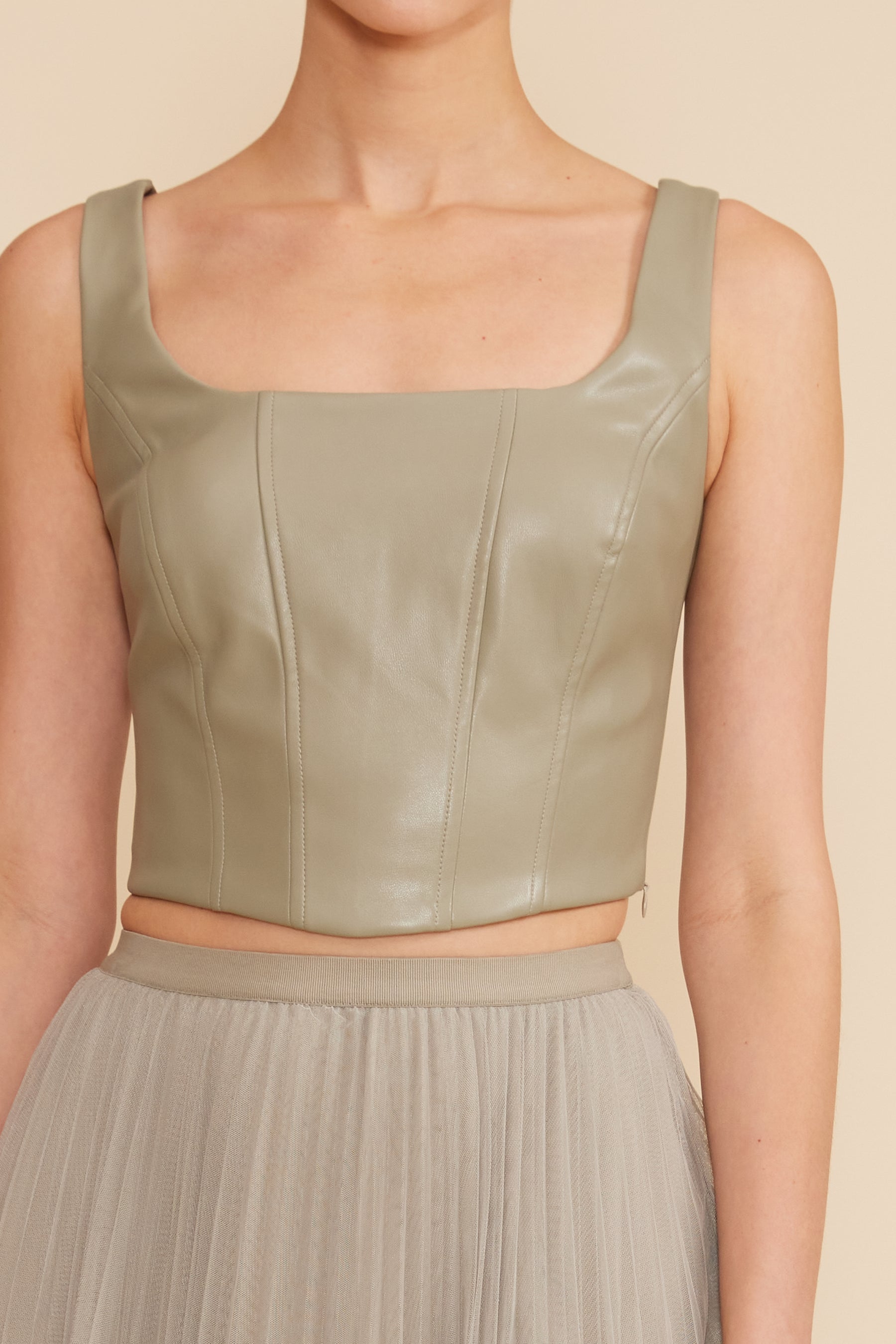 Val Crop Top- Sage
