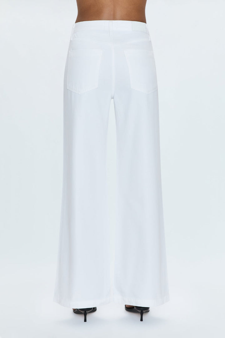 Pistola- JADYN LOW SLUNG PALAZZO JEAN - VIVID WHITE