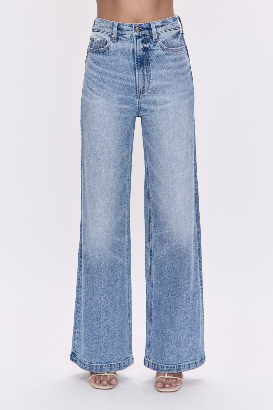 Pistola- PETITE LANA HIGH RISE ULTRA WIDE LEG JEAN - BREAK